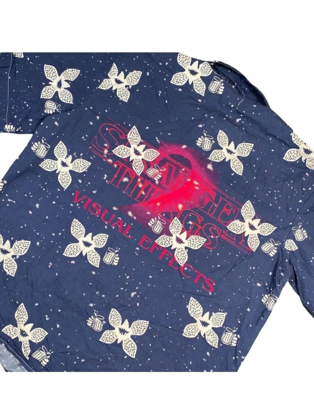 RARE, NEW Stranger Things 2 VFX Team Hawaiian Shirt, Size L